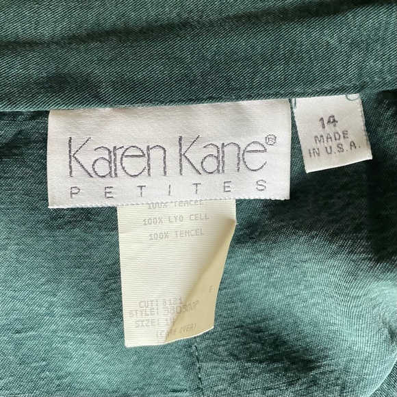 VINTAGE Tencel mini skirt with pleats, women’s size medium/large - Picture 3 of 7